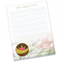 Full Color BIC Non-Adhesive Custom Notepad - 50 Sheets - 8.5"w x 11"h