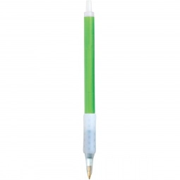 Green Ice BIC Clic Stic Ice Promotional Pen w/ Rubber Grip