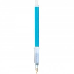 Blue Ice BIC Clic Stic Ice Promotional Pen w/ Rubber Grip