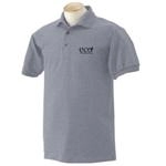 Promotional Ultra Cotton Jersey Custom Polo Shirt by Gildan - Heathers with Logo