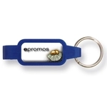 Promotional Banking Theme Full Color Dome Bottle Opener Promotional Keychain with Logo