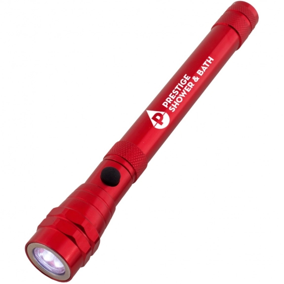 Red Magnetic Telescopic Aluminum LED Custom Flashlight 