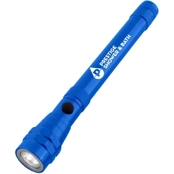 Blue Magnetic Telescopic Aluminum LED Custom Flashlight 