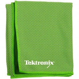 Green - Microfiber Cooling Custom Dry Cloth