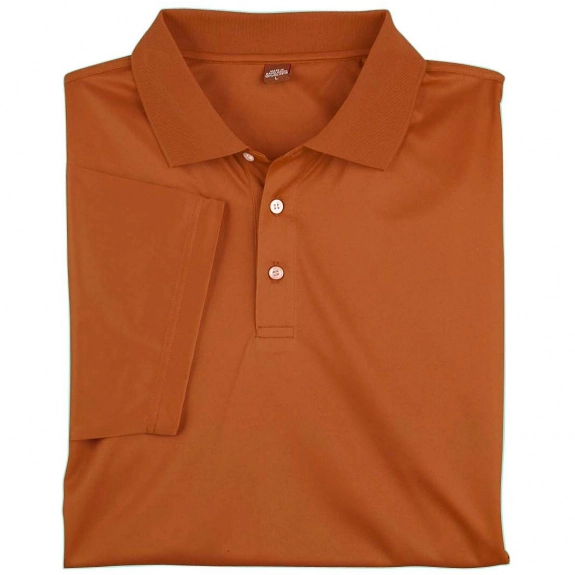 Texas Orange Harriton Polytech Custom Polo Shirt