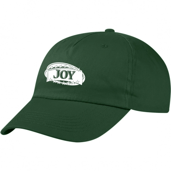 Forest Green - 5-Panel Unstructured Pre-Curved Custom Cap