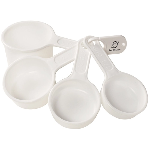 White Promotional Measuring Cup Set - 4 Piece