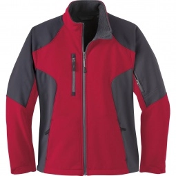 Molten Red/Grey North End Color-Block Soft Shell Custom Jackets - Women's
