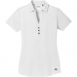 White OGIO Onyx Pique Custom Polo Shirts 