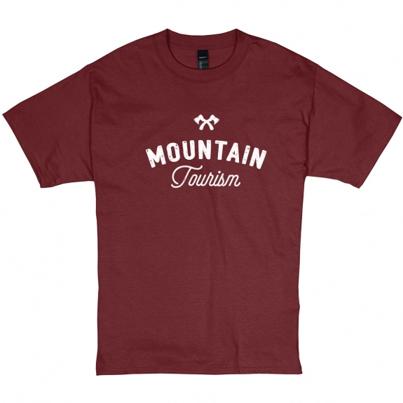 Maroon Hanes Beefy-T Custom T-Shirt - Colors