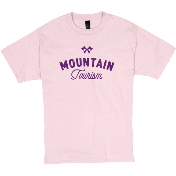 Pale pink Hanes Beefy-T Custom T-Shirt - Colors