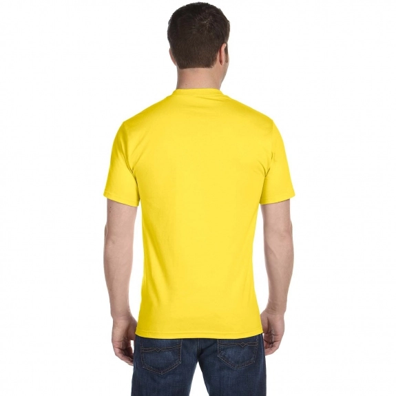 Yellow Hanes Beefy-T Custom T-Shirt - Back