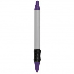 Silver BIC WideBody Grip Retractable Ballpoint Imprinted Pen