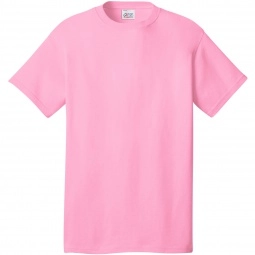 Candy Pink Port & Company Budget Custom T-Shirt - Colors
