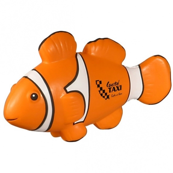 Orange/White Clown Fish Custom Stress Balls