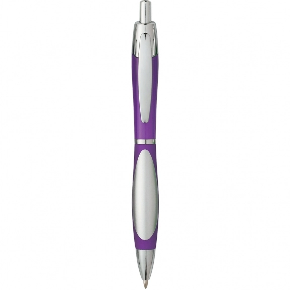 Translucent Purple Tear Drop Grip Promotional Pen - Translucent