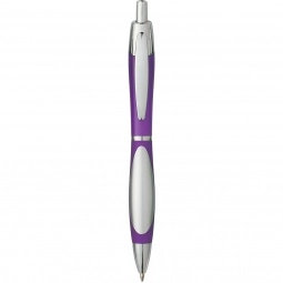 Translucent Purple Tear Drop Grip Promotional Pen - Translucent