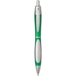 Translucent Green Tear Drop Grip Promotional Pen - Translucent