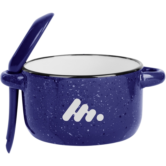 Royal Blue - Campfire Promotional Soup Mug w/ Spoon