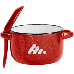 Red - Campfire Promotional Soup Mug w/ Spoon