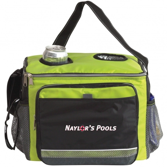 Apple Green/Black Atchison Icy Bright Printed Cooler w/ Insulated Drink Poc