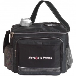 Charcoal/Black Atchison Icy Bright Printed Cooler w/ Insulated Drink Pocket