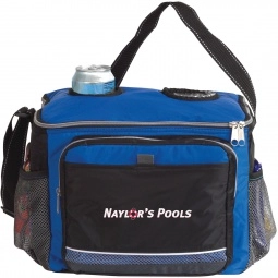 Royal Blue/Black Atchison Icy Bright Printed Cooler w/ Insulated Drink Pock