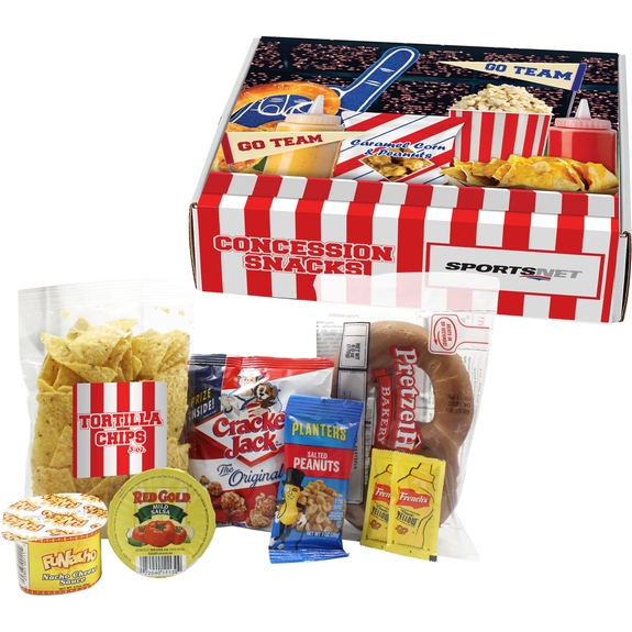 White - Custom Branded Stadium Concessions Snack Box