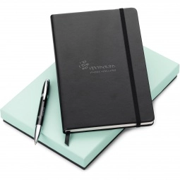 Black Neoskin Journal & Pen Gift Set 