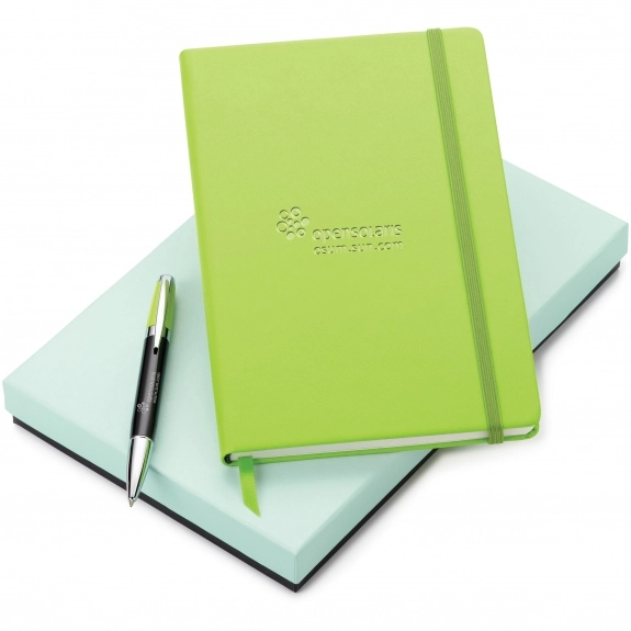 Light Green Neoskin Journal & Pen Gift Set 