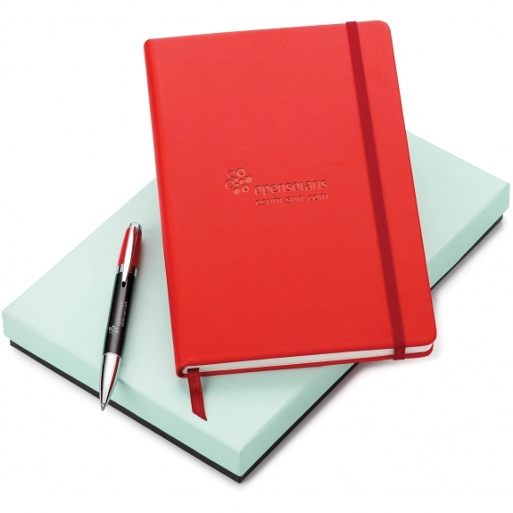 Red Neoskin Journal & Pen Gift Set 