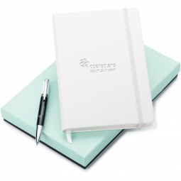White Neoskin Journal & Pen Gift Set 