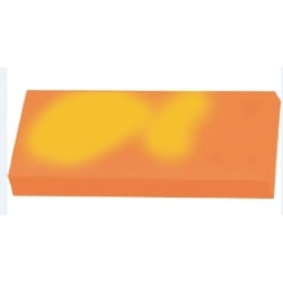 Orange to Yellow Color Changing Promotional Eraser