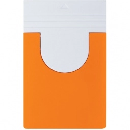 Orange Promotional Cell Phone Holder w/ Microfiber Cloth