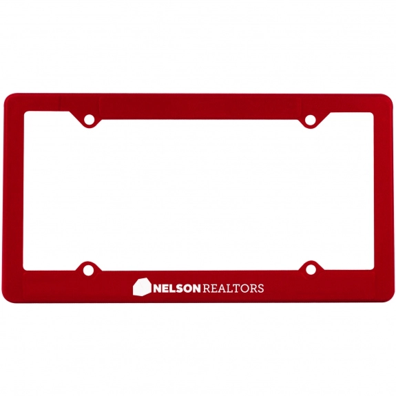 Red - 4-Hole Custom License Plate Frame