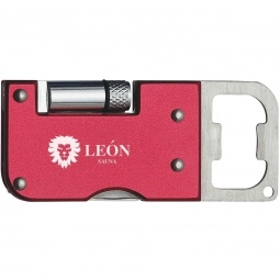 Red 3-in-1 Multi-function Promotional Pocket Knife