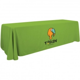 Lime - Full Color 3-Sided Custom Tablecloth - 8 ft.