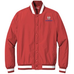 Deep red - Sport-Tek&#174; Insulated Branded Varsity Jacket