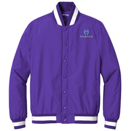 Purple - Sport-Tek&#174; Insulated Branded Varsity Jacket