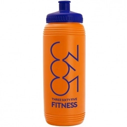 Orange Push/Pull Promotional Sports Bottle - 16 oz.