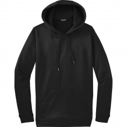 Black Sport-Tek Sport-Wick Fleece Hooded Custom Pullover