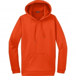 Deep Orange Sport-Tek Sport-Wick Fleece Hooded Custom Pullover