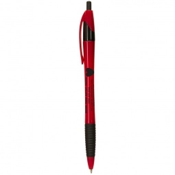 Red Colored Javelin Custom Pen w/ Black Grip