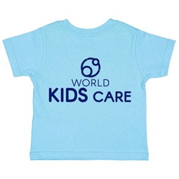 Aqua - Rabbit Skins Cotton Jersey Custom Toddler Shirt