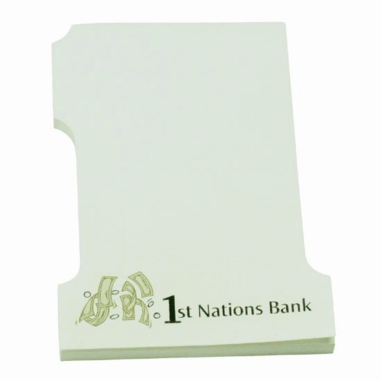 White BIC Logo Sticky Notes - Number One - 2.75"w x 3.75"h - 25 Sheets