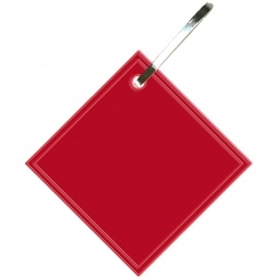 Red Reflective Diamond Hook Promotional Zipper Pull