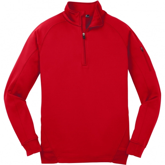 True Red Sport-Tek Tech Fleece 1/4 Zip Logo Pullover