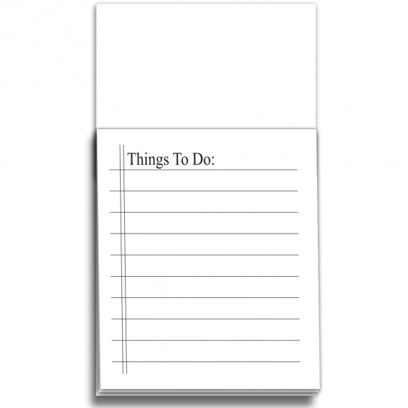 Blank - Magnetic Custom Business Card w/ Things to Do Notepad