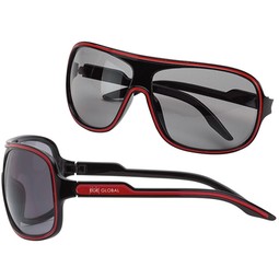Red - Sport Custom Logo Sunglasses