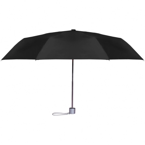 Black Telescopic Folding Promotional Umbrellas